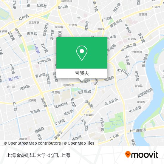 上海金融职工大学-北门地图