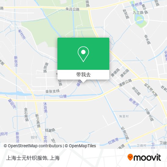 上海士元针织服饰地图