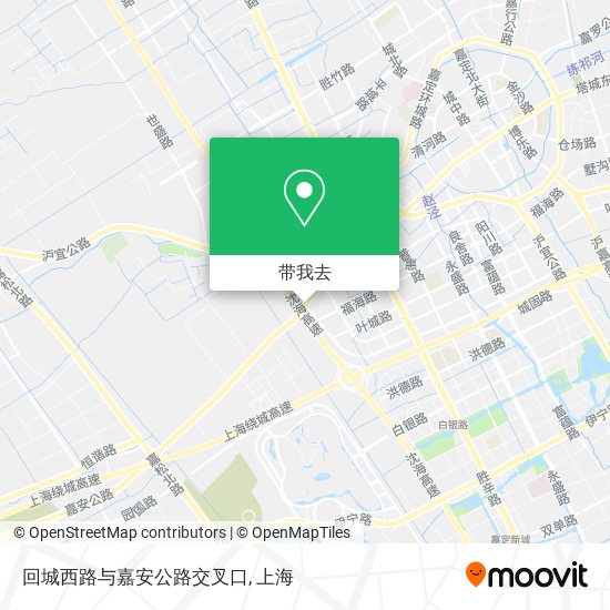 回城西路与嘉安公路交叉口地图