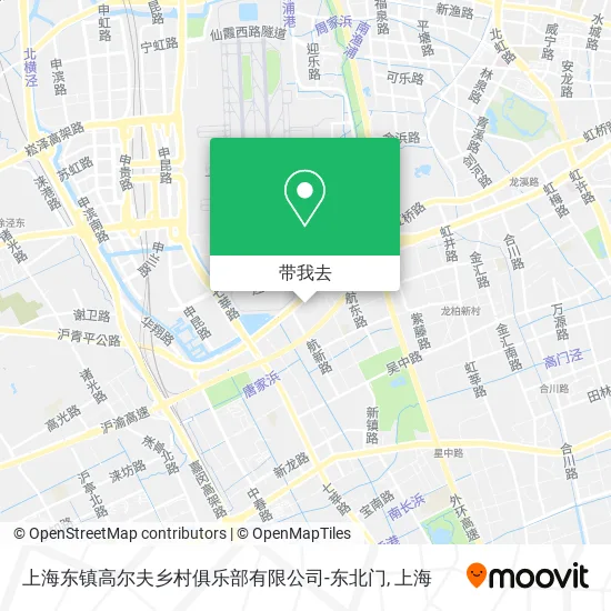 上海东镇高尔夫乡村俱乐部有限公司-东北门地图