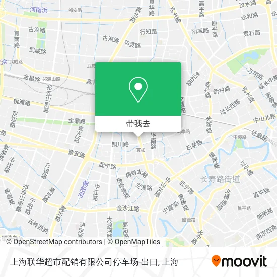 上海联华超市配销有限公司停车场-出口地图