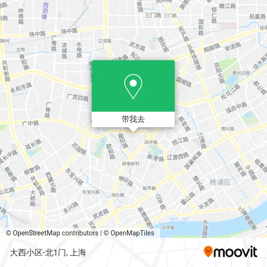 大西小区-北1门地图