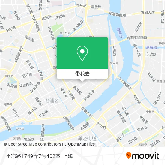 平凉路1749弄7号402室地图