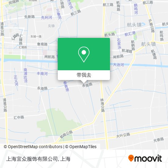 上海宜众服饰有限公司地图