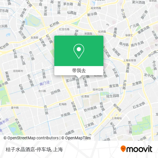 桔子水晶酒店-停车场地图