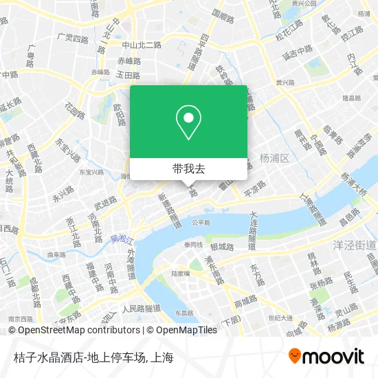 桔子水晶酒店-地上停车场地图