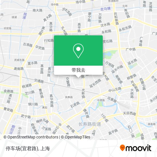 停车场(宜君路)地图