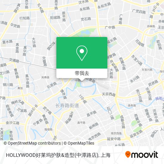 HOLLYWOOD好莱坞护肤&造型(中潭路店)地图
