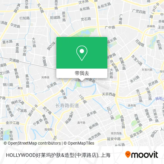 HOLLYWOOD好莱坞护肤&造型(中潭路店)地图