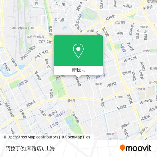 阿拉丁(虹莘路店)地图