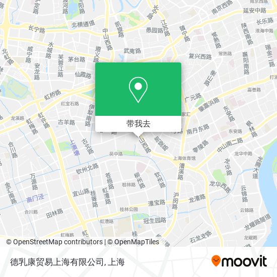 德乳康贸易上海有限公司地图