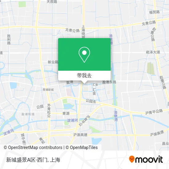 新城盛景A区-西门地图