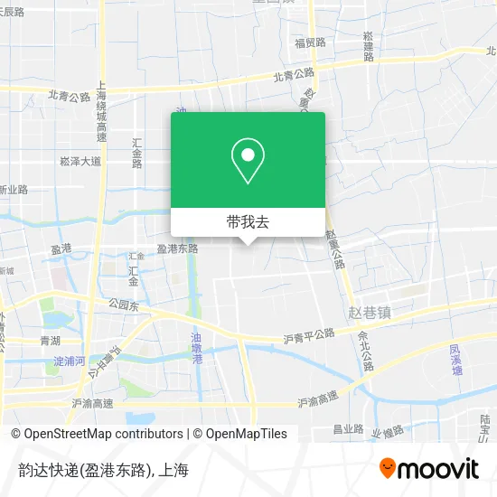 韵达快递(盈港东路)地图