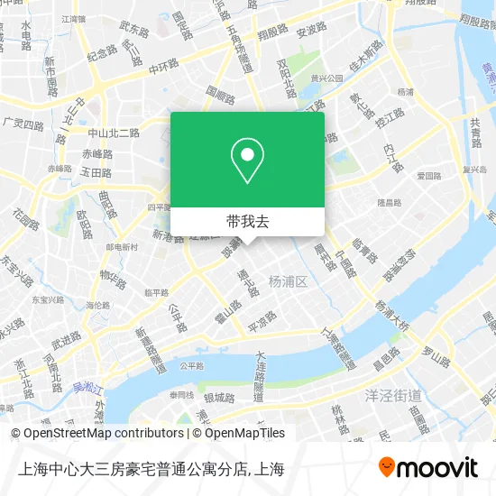 上海中心大三房豪宅普通公寓分店地图