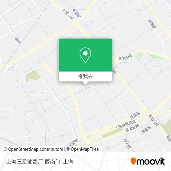 上海三星油墨厂-西南门地图