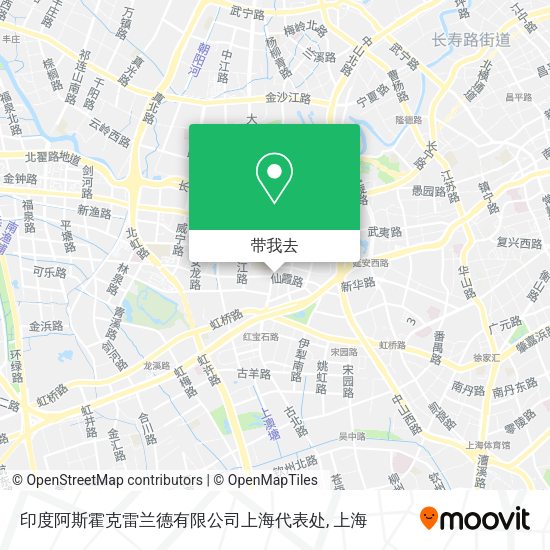 印度阿斯霍克雷兰德有限公司上海代表处地图