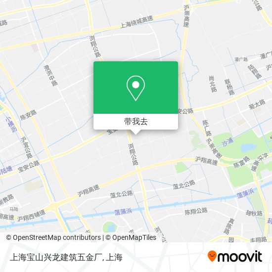 上海宝山兴龙建筑五金厂地图