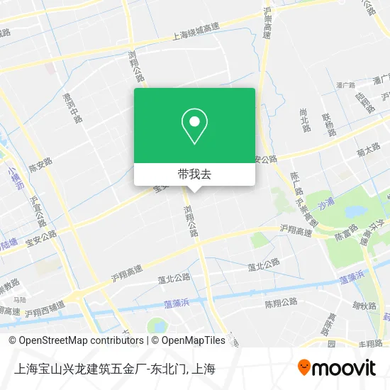 上海宝山兴龙建筑五金厂-东北门地图