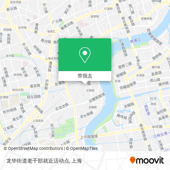 龙华街道老干部就近活动点地图