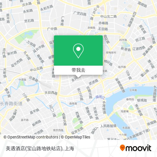美遇酒店(宝山路地铁站店)地图