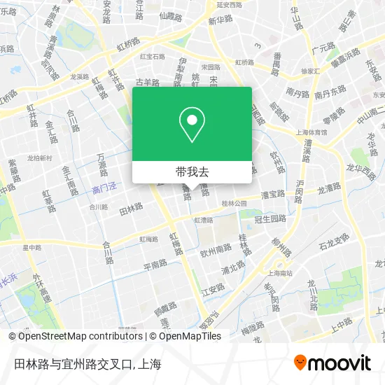 田林路与宜州路交叉口地图