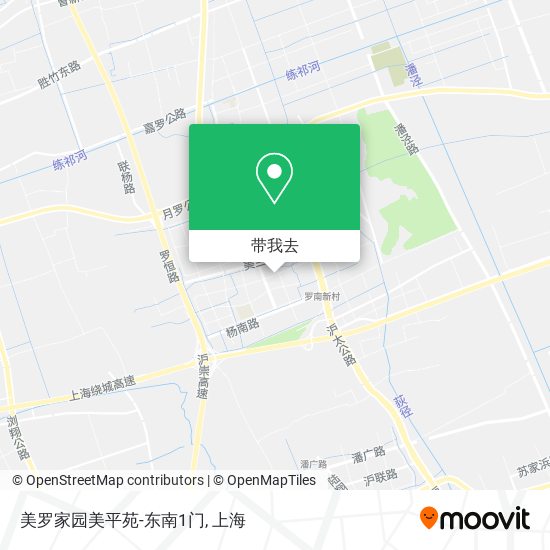 美罗家园美平苑-东南1门地图