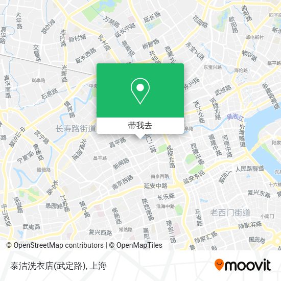 泰洁洗衣店(武定路)地图