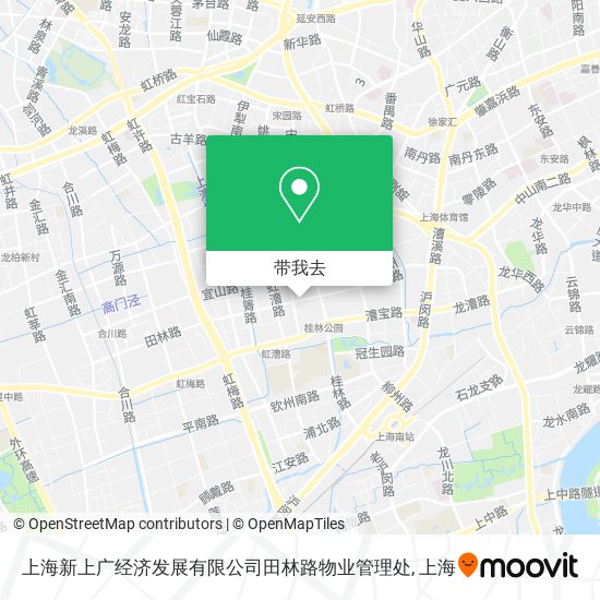 上海新上广经济发展有限公司田林路物业管理处地图
