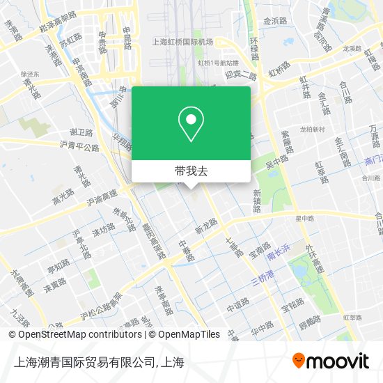 上海潮青国际贸易有限公司地图