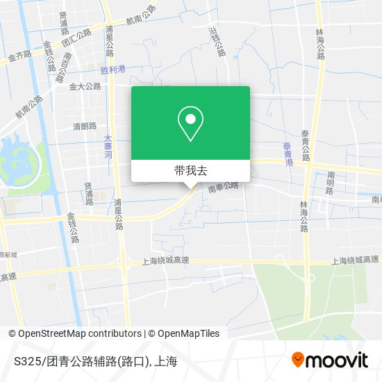 S325/团青公路辅路(路口)地图