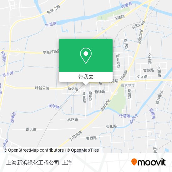 上海新浜绿化工程公司地图