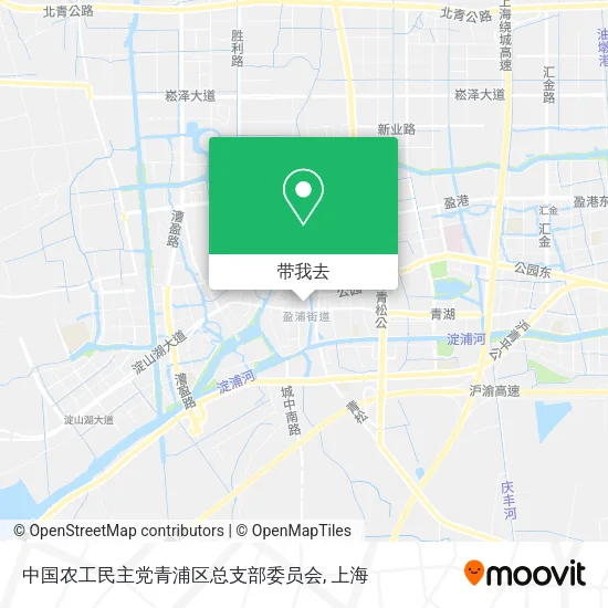 中国农工民主党青浦区总支部委员会地图