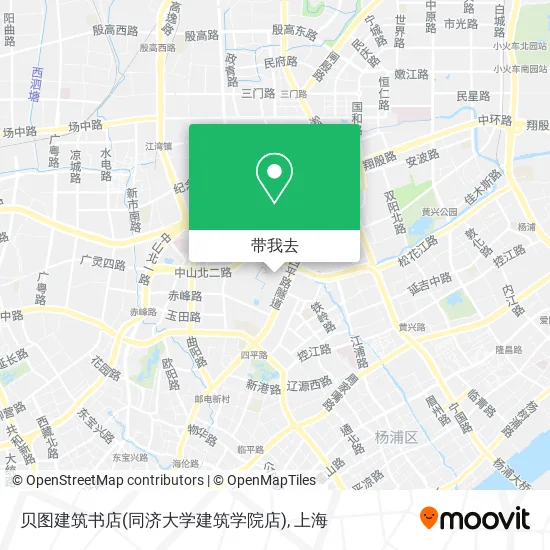 贝图建筑书店(同济大学建筑学院店)地图