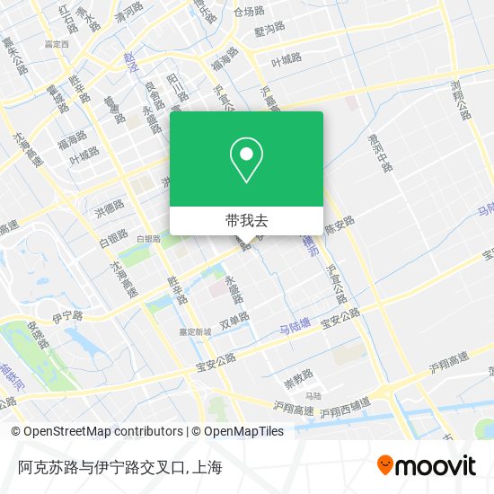 阿克苏路与伊宁路交叉口地图