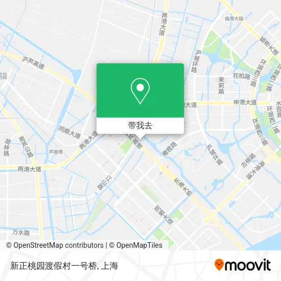 新正桃园渡假村一号桥地图