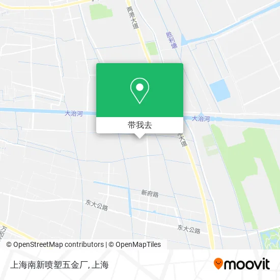 上海南新喷塑五金厂地图