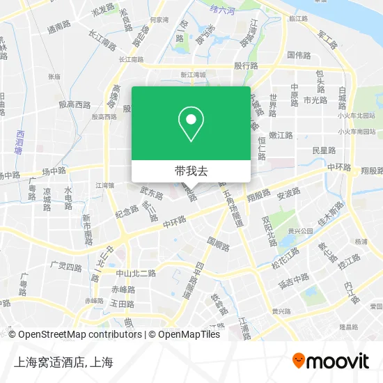 上海窝适酒店地图