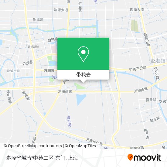 崧泽华城·华中苑二区-东门地图