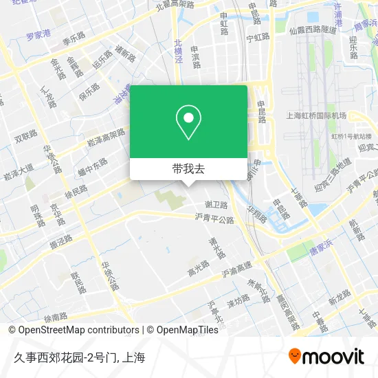 久事西郊花园-2号门地图