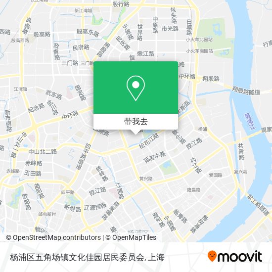 杨浦区五角场镇文化佳园居民委员会地图