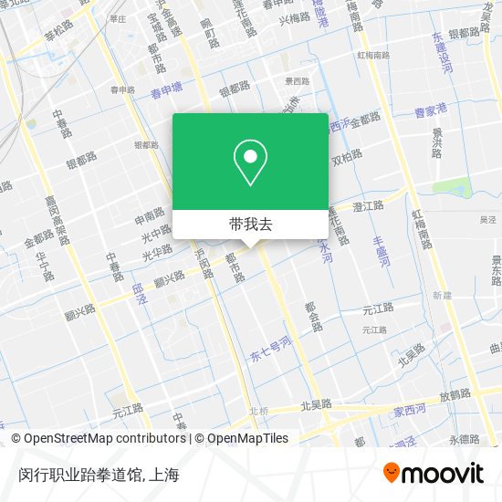 闵行职业跆拳道馆地图