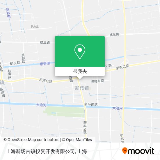 上海新场古镇投资开发有限公司地图