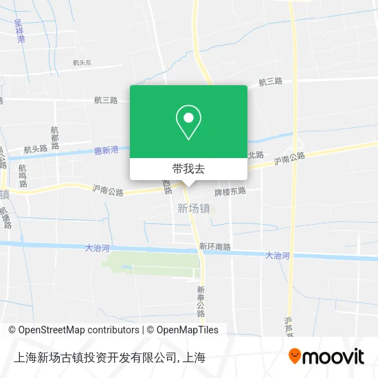 上海新场古镇投资开发有限公司地图