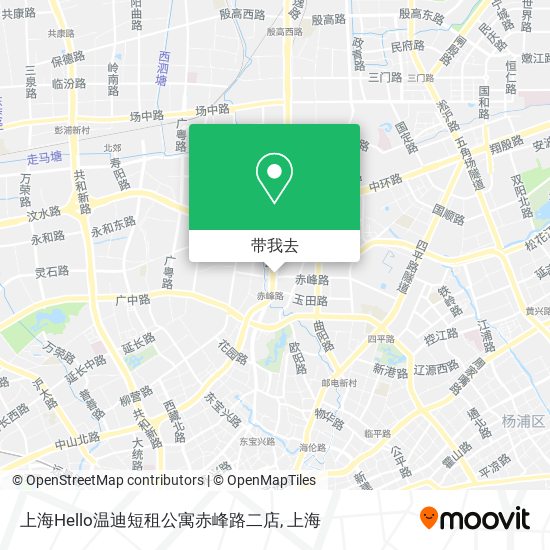 上海Hello温迪短租公寓赤峰路二店地图