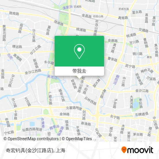 奇宏钓具(金沙江路店)地图