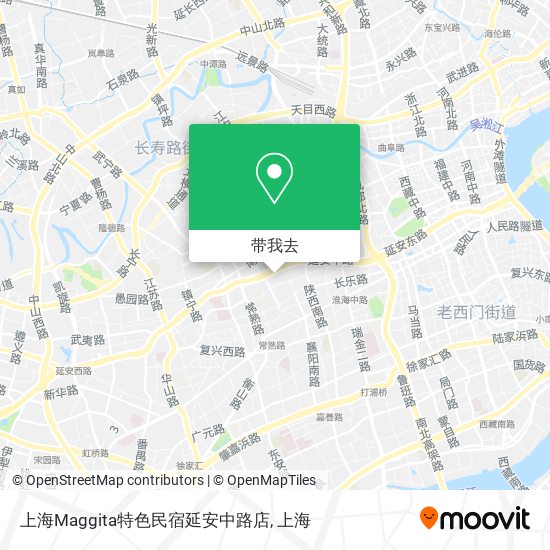 上海Maggita特色民宿延安中路店地图