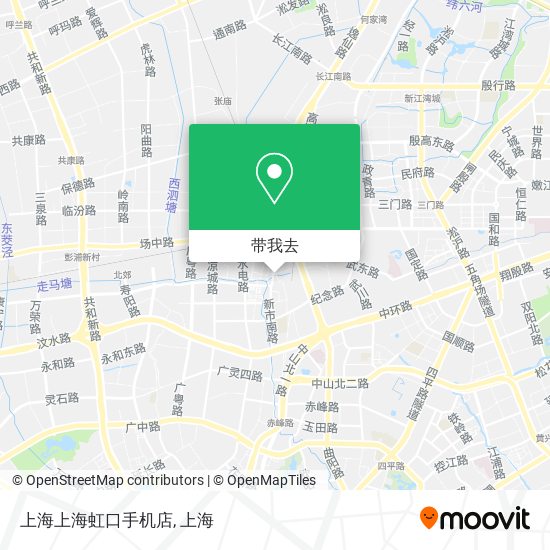 上海上海虹口手机店地图