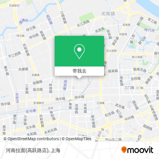 河南拉面(高跃路店)地图