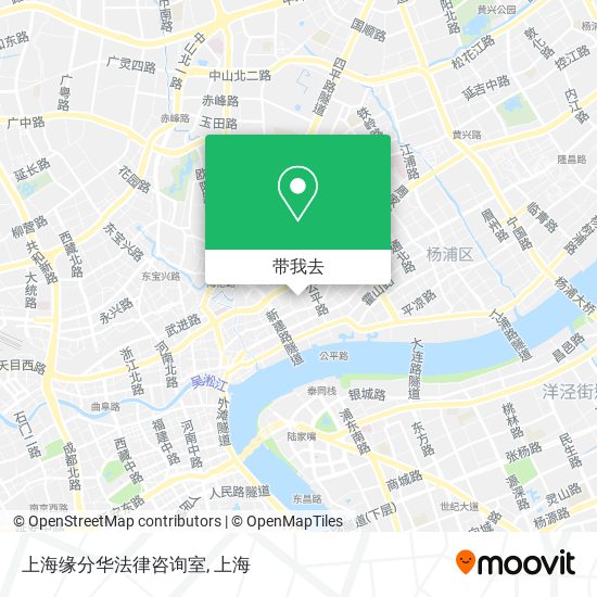 上海缘分华法律咨询室地图