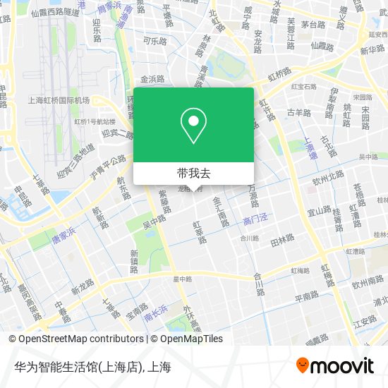 华为智能生活馆(上海店)地图